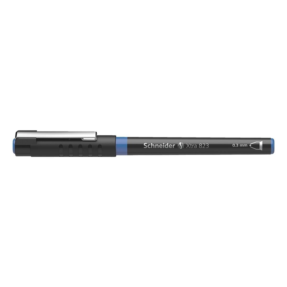 Strichstärke: Xtra mm Tintenroller 823, (F) 0,3 Schneider blau