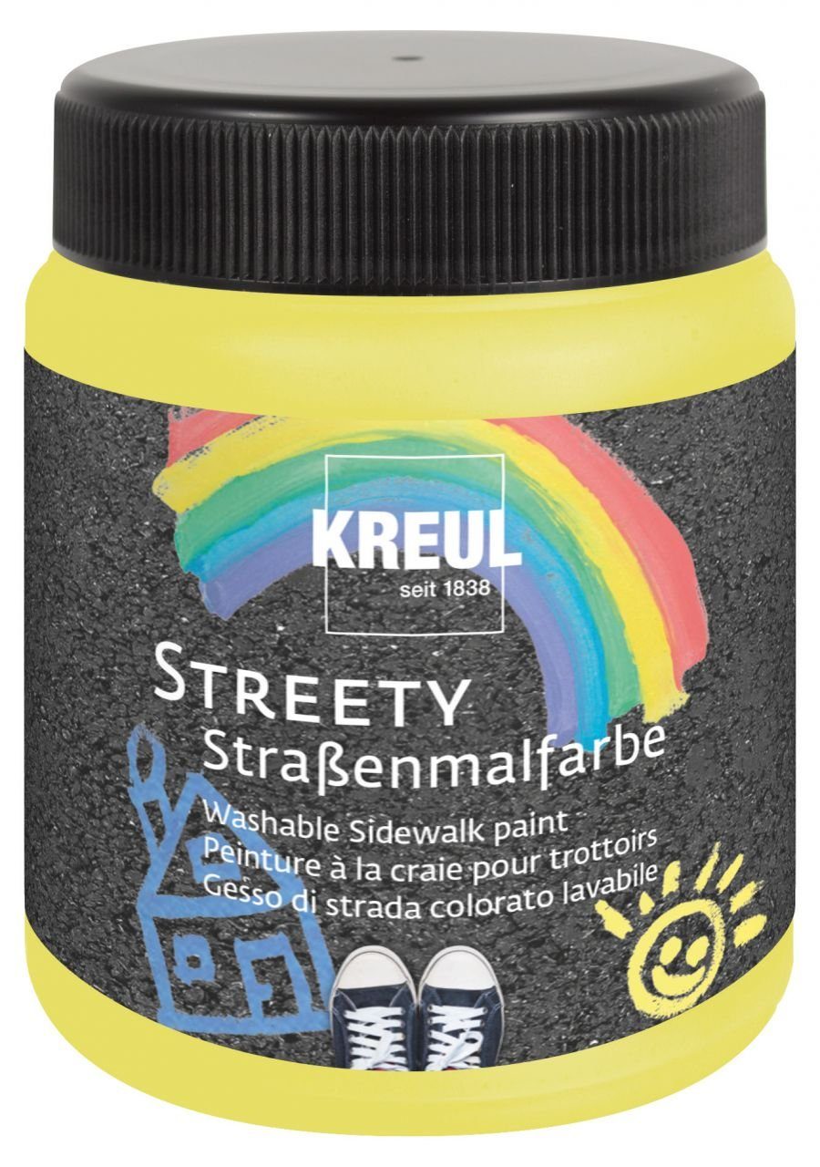 Kreul Steinmalfarbe Kreul Streety Straßenmalfarbe Gummientengelb 200