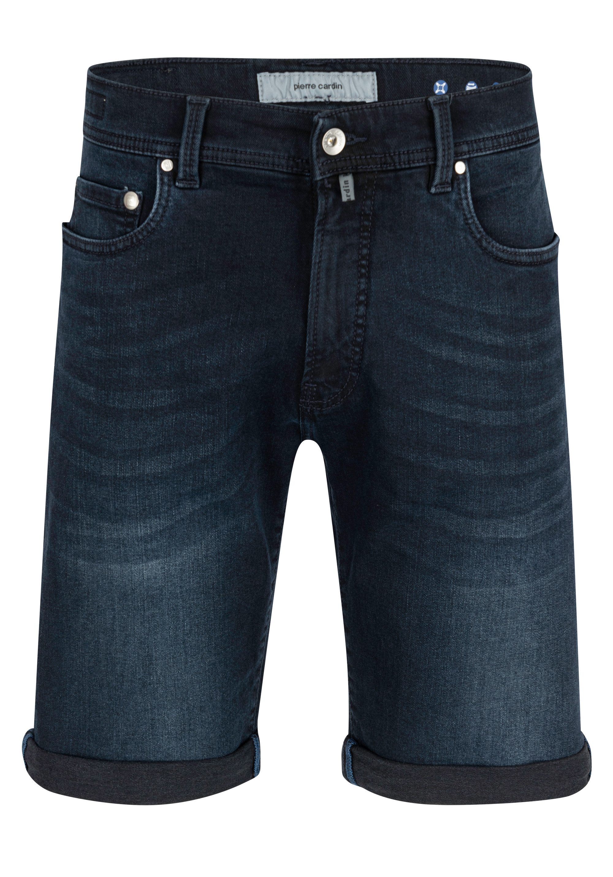 Pierre Cardin 5-Pocket-Jeans PIERRE CARDIN LYON BERMUDA blue/black buffies 34520 8140.6803 - FUTURE