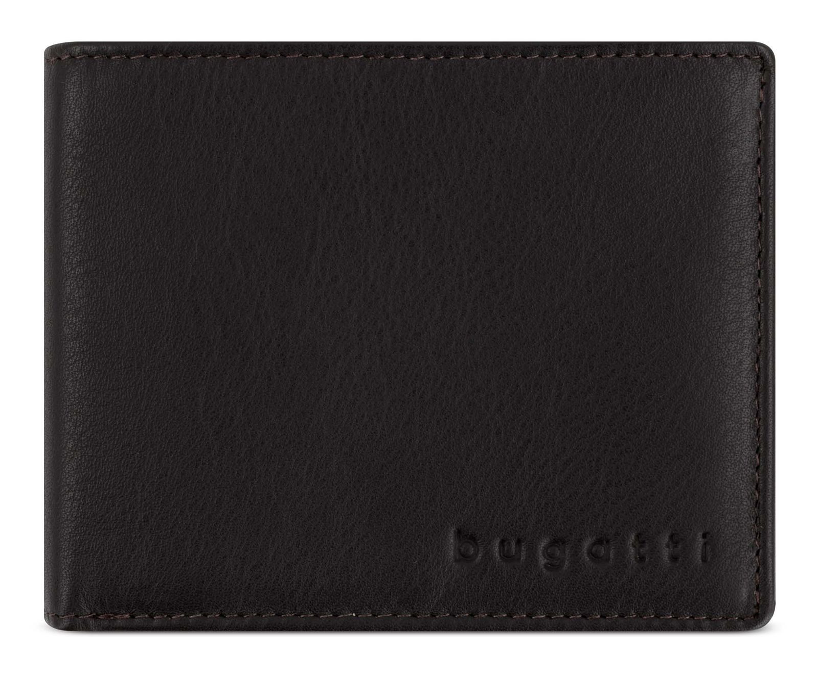 bugatti Geldbörse RFID Wallet With Flap, aus echtem Rindsleder mit RFID-Blocker Schutz