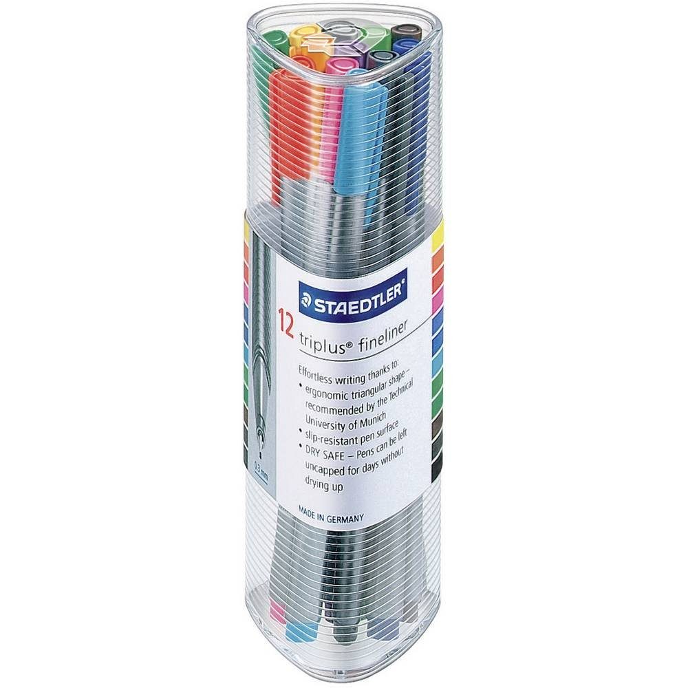 STAEDTLER Fineliner Fineliner Triplus 12er-Set 334 PR12D