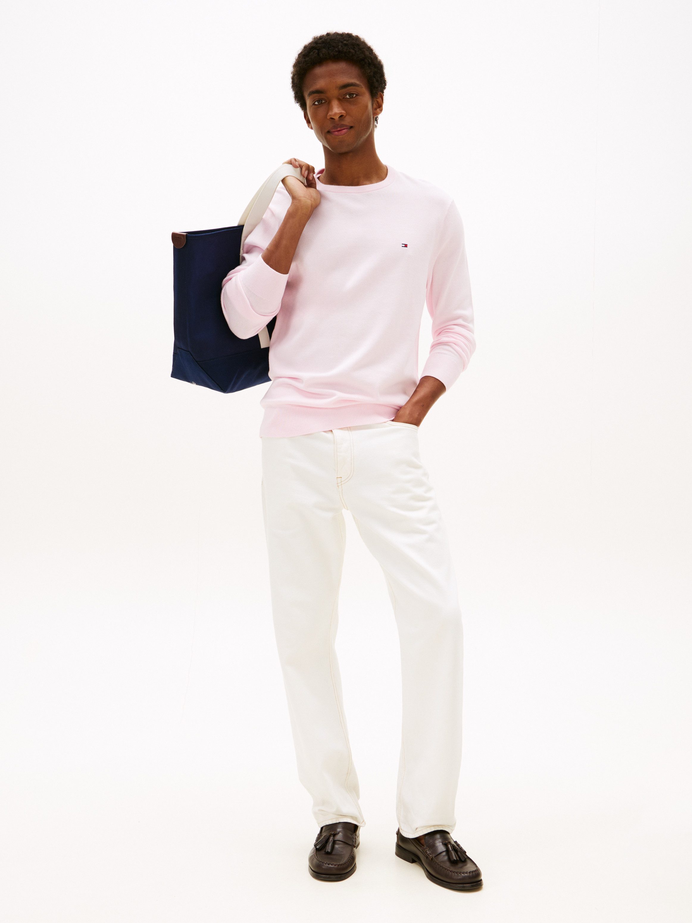 Tommy Hilfiger Rundhalspullover ESSENTIAL COTTON CREW NECK 100% Baumwolle C günstig online kaufen