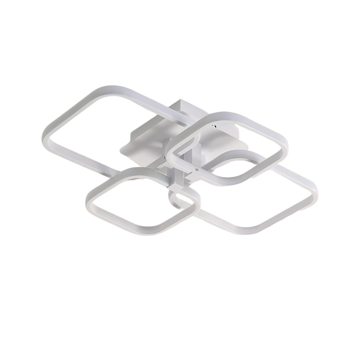 Riserva Deckenleuchte LED Deckenleuchte Weiß 60W, Deckenlampe modern mit 4 Rahmen, LED wechselbar