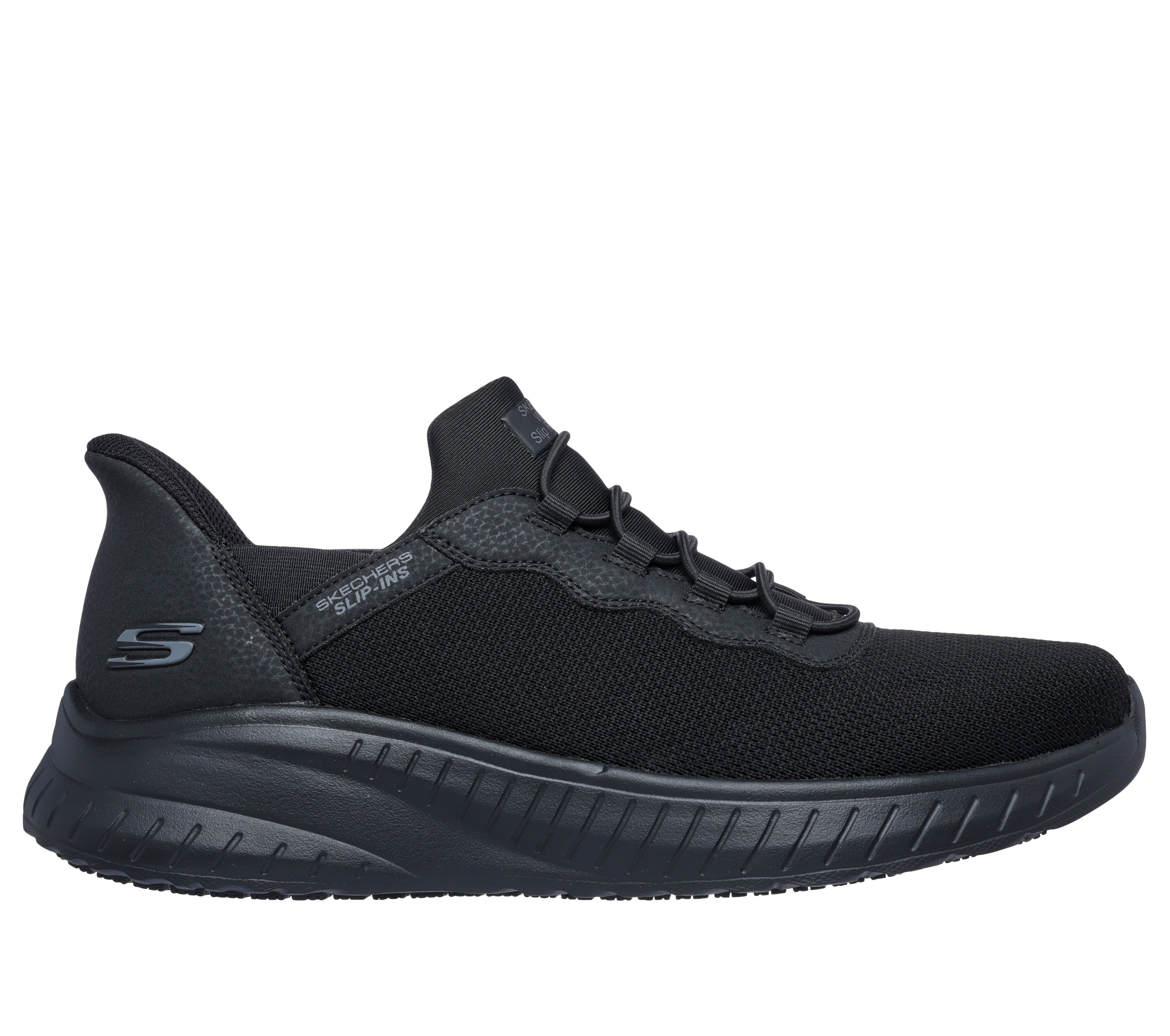 Skechers SQUAD CHAOS SR-STIVIG Berufsschuh Slip-on Sneaker für den Arbeitsalltag, Maschinenwäsche