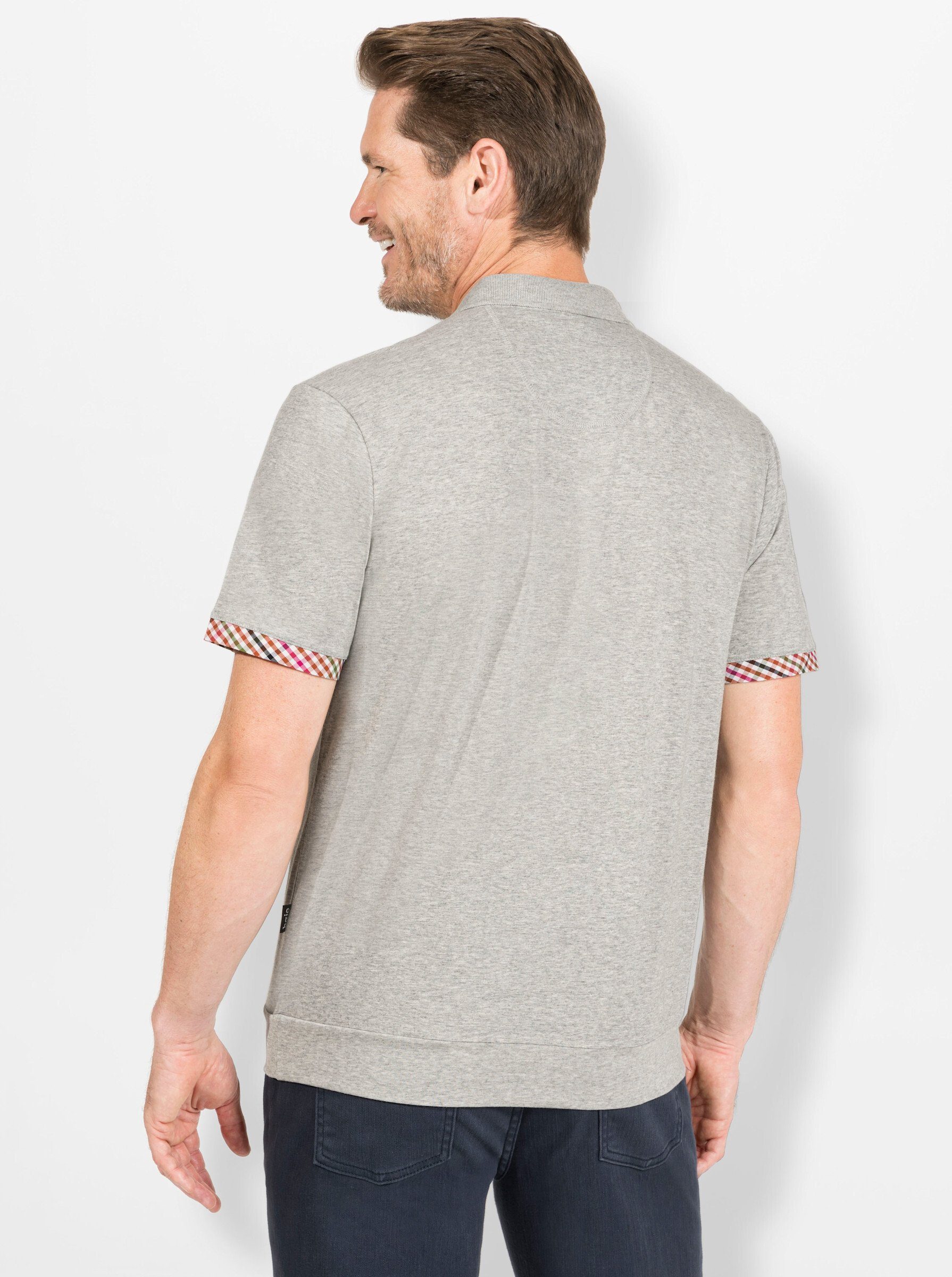 T-Shirt Hajo grau-meliert