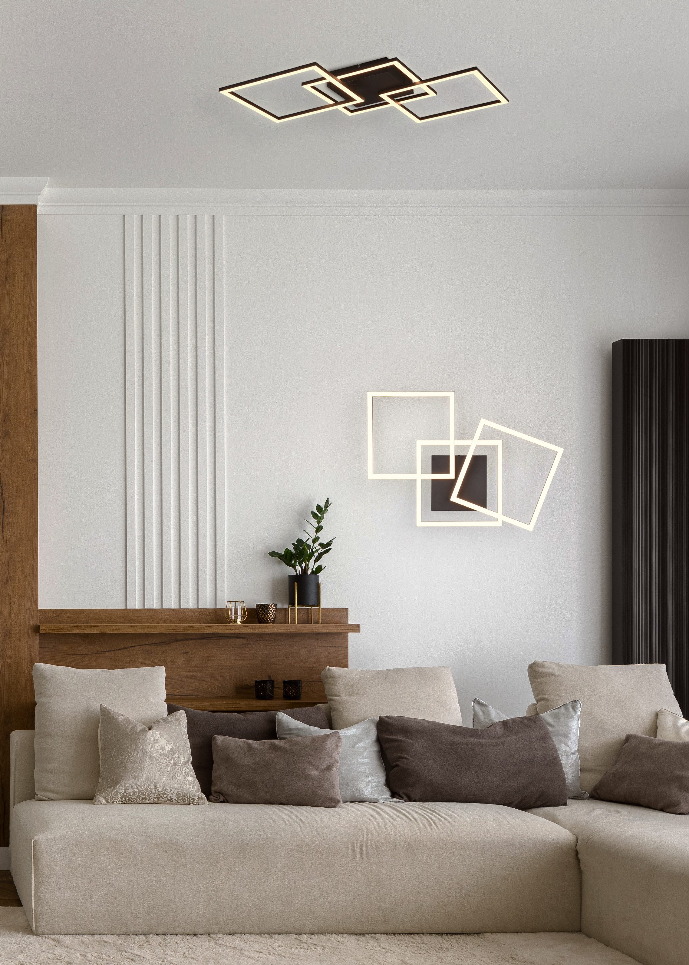 my home LED Deckenleuchte ANTJE, Deckenlampe, schwenkbare LED-Rechtecke, LE günstig online kaufen