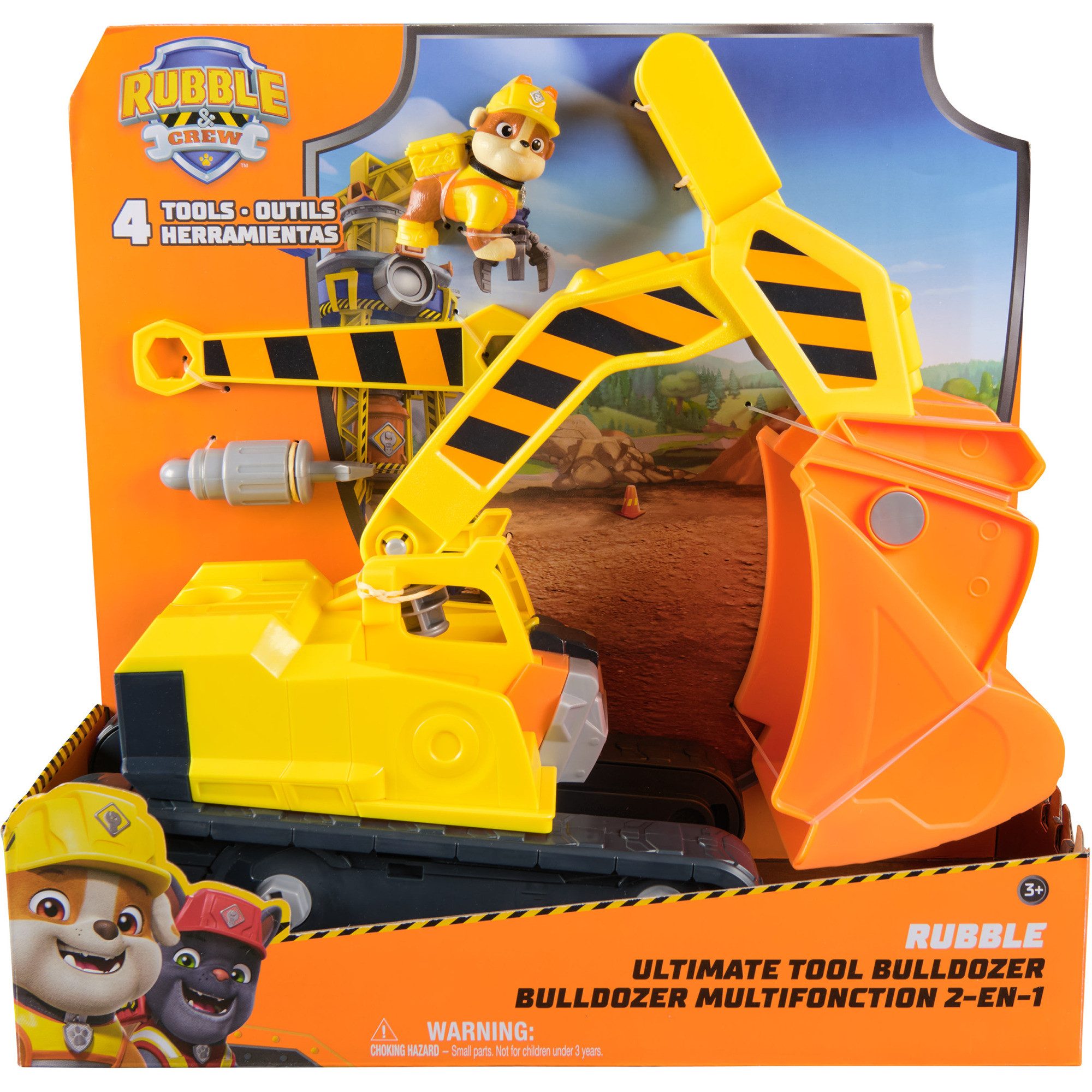 PAW PATROL Spielzeug-Auto Spin Master Rubble & Crew - Rubbles 2-in-1
