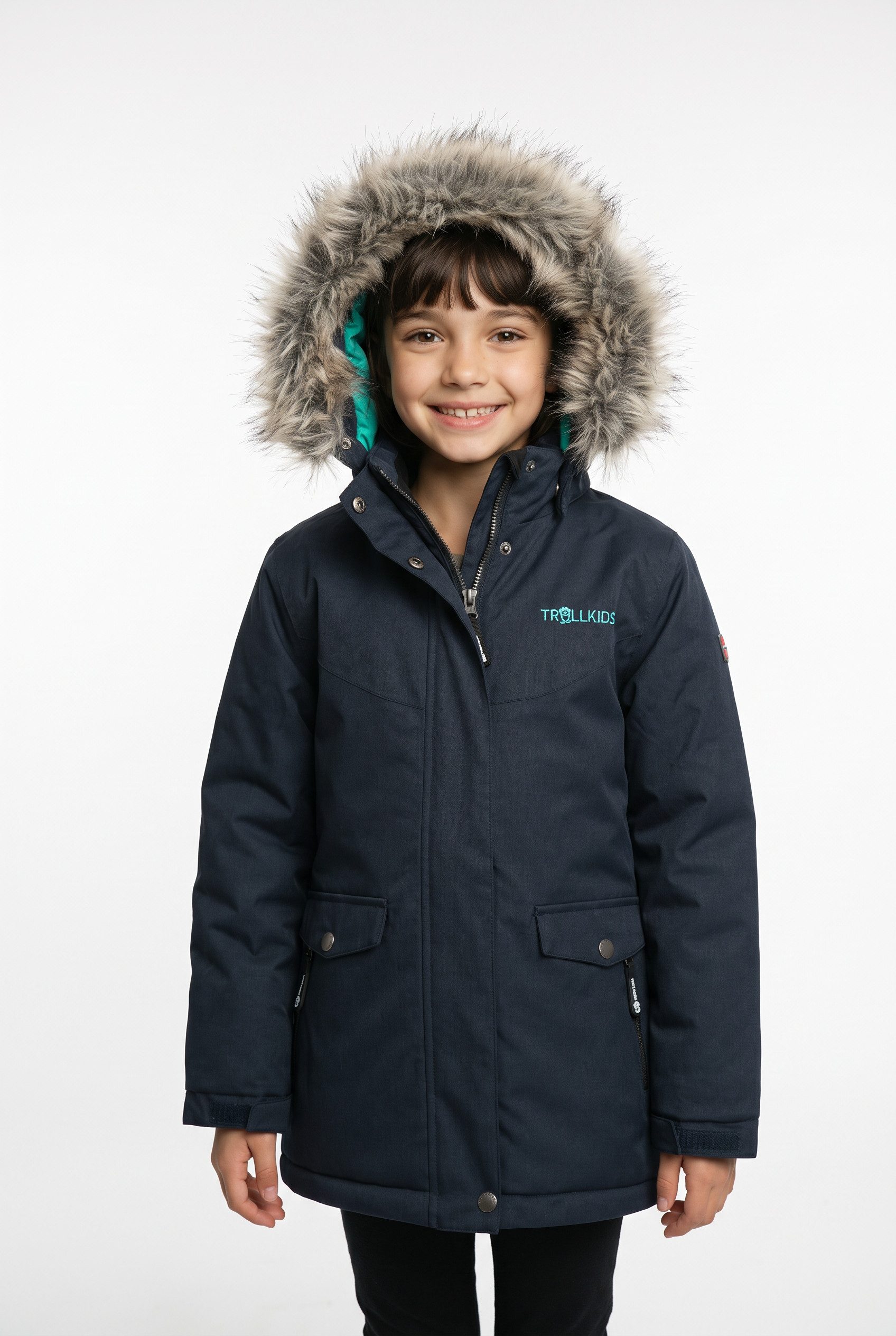 TROLLKIDS Winterjacke GIRLS OSLO COAT XT sportlicher Stil, aus Polyester und Polyamid, stark wattiert