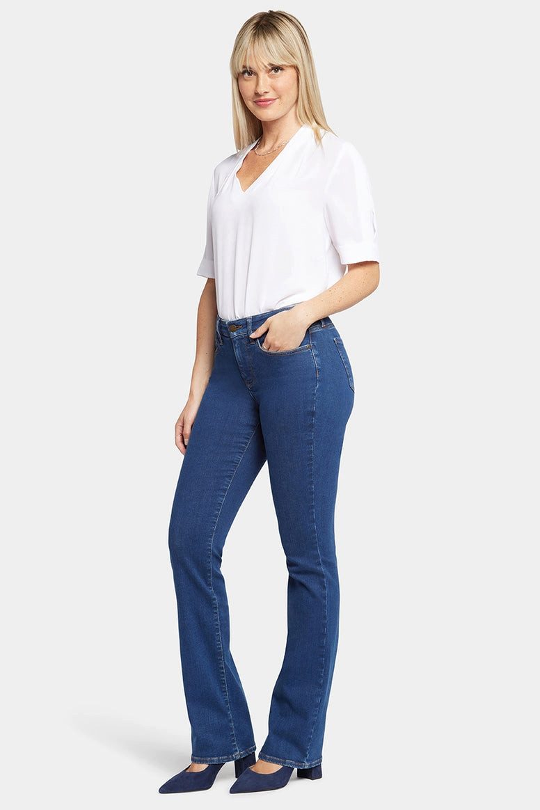 NYDJ Bootcut-Jeans Barbara Bootcut Jeans Mittelblau Premium Denim (Tall)