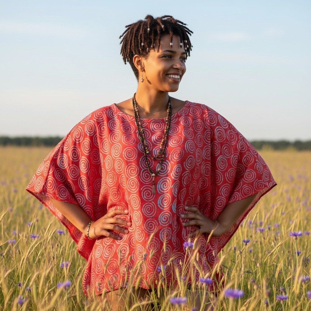 Guru-Shop Longbluse Weites Boho plus size Blusentop mit.. alternative Bekle günstig online kaufen