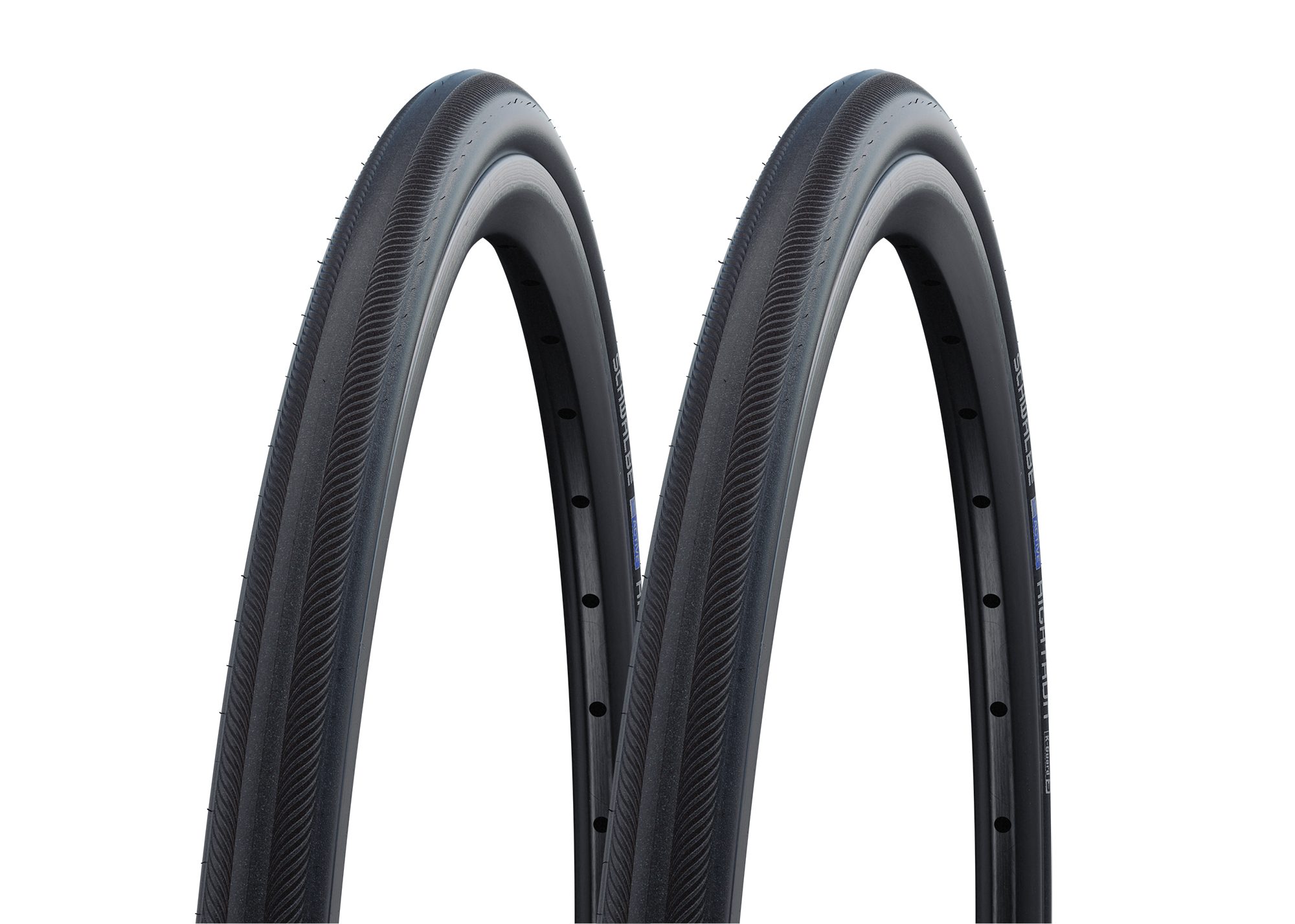 Schwalbe Fahrradreifen 2x Schwalbe 25-489 RightRun 25-489 Rollstuhlreifen K-Guard 22x1.00, (2-tlg)