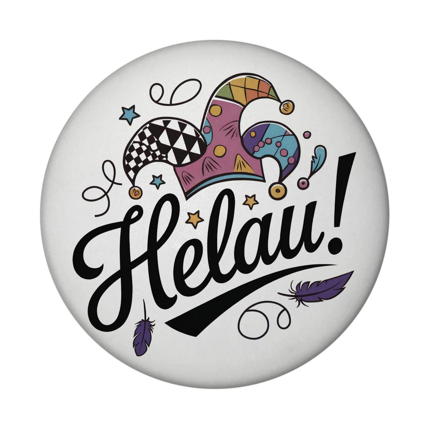Magnet Karneval Magnet mit Helau Narrenhut