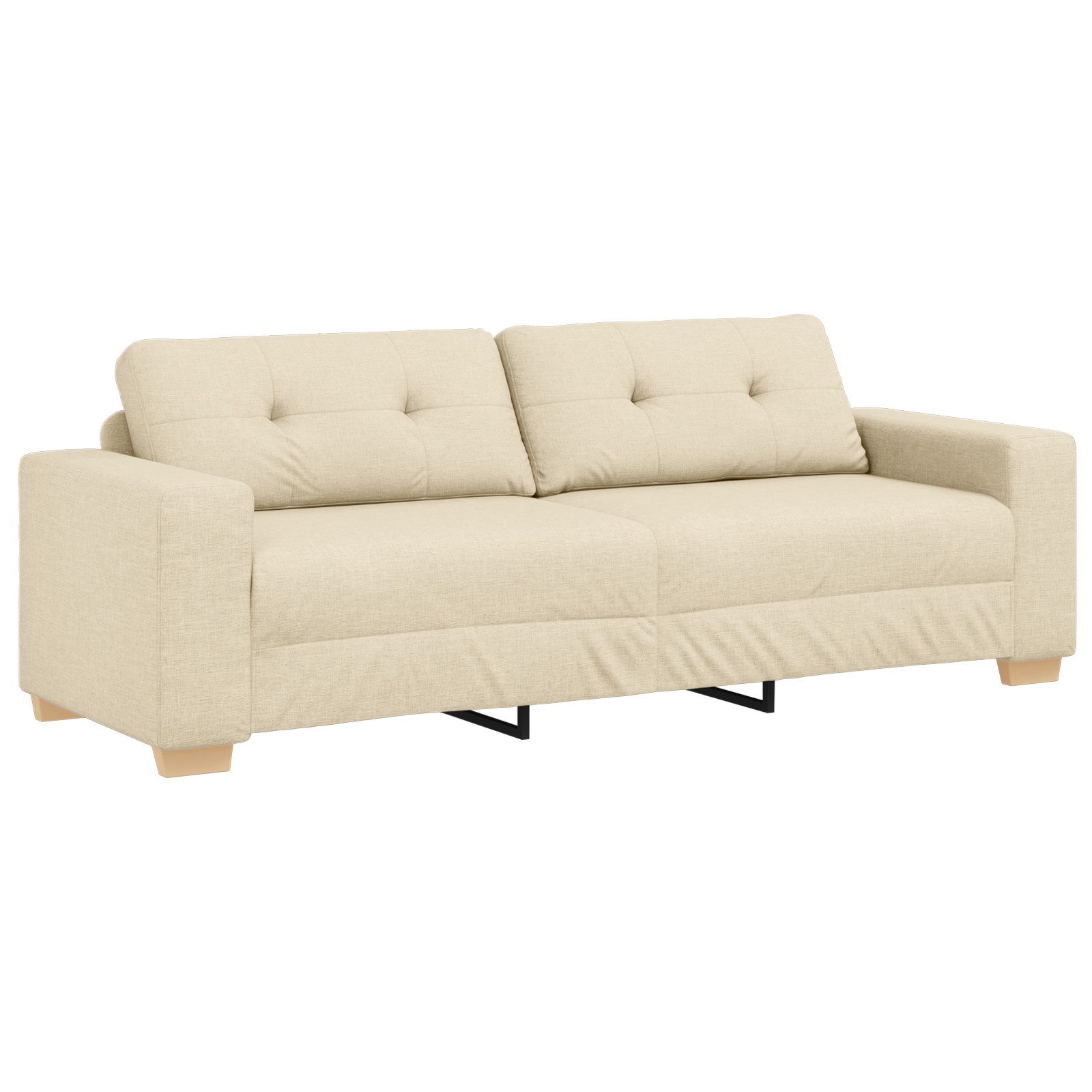 vidaXL Sofa Sofa 3-Sitzer Creme 180 günstig online kaufen
