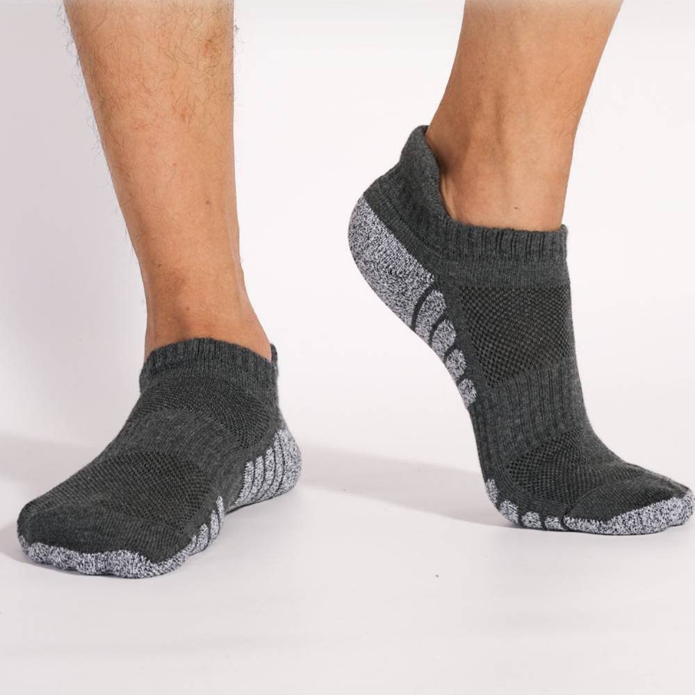 Blusmart Sportsocken 6 paare Premium unisex Kurzsocken (Sneakersocken Baumwolle, 6-Paar, Rutschfest, anti-Schweiß Technik) Sportliche, hochelastische Socken zum Radfahren und Laufen