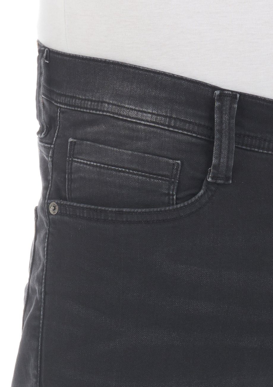MUSTANG Tapered-fit-Jeans Herren Denim Stretch X Oregon Hose Denim mit Jeanshose Slim Fit (881) Tapered Real K Black