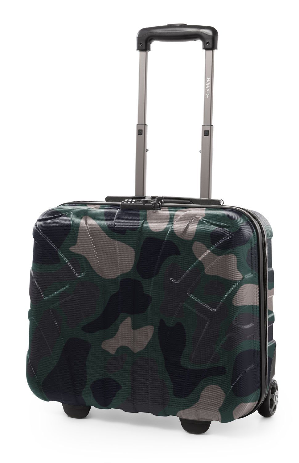 Suitline Handgepäckkoffer S1, 2 Rollen, Pilotentrolley Bordcase Hartschale TSA 38 cm