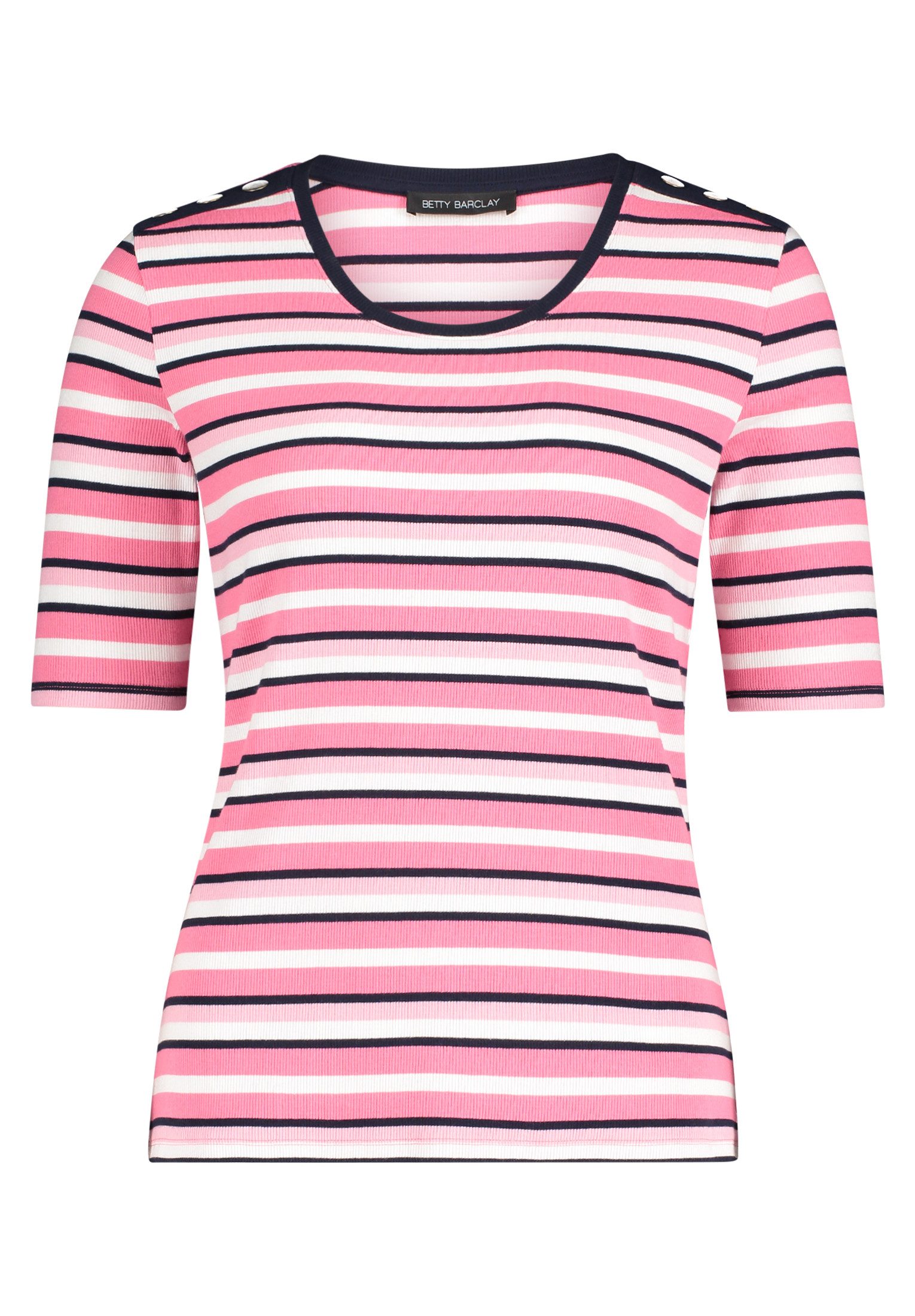 Betty Barclay Kurzarmshirt Damen mit Rippenstruktur (1-tlg) günstig online kaufen