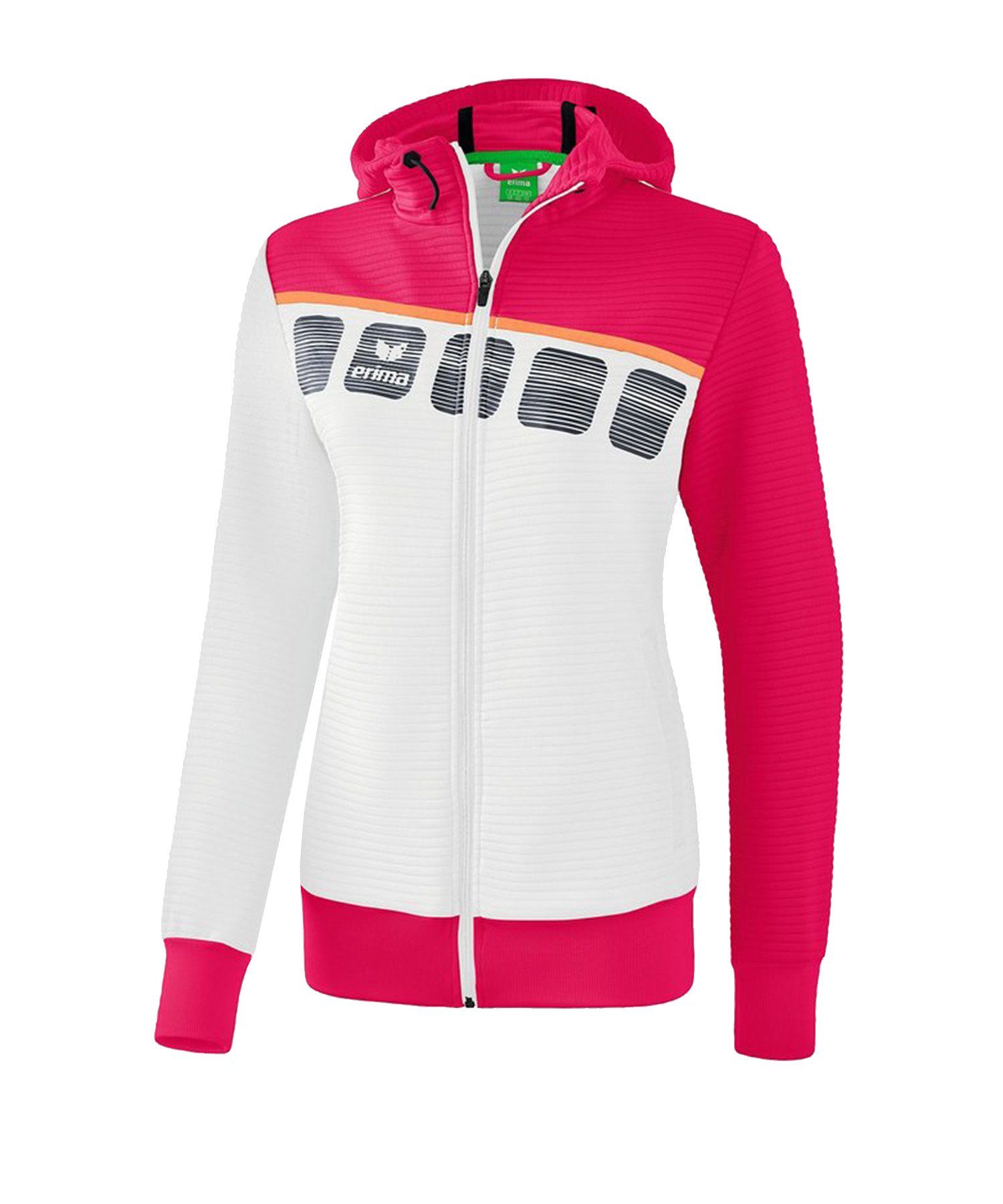 Trainingsjacke Erima Kapuze mit Damen 5-C Trainingsjacke