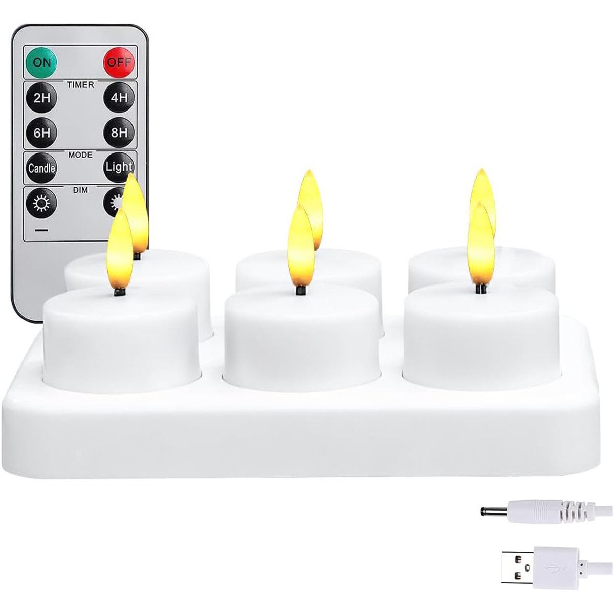 DOPWii LED-Kerze 6er Pack Elektronische Kerze, günstig online kaufen