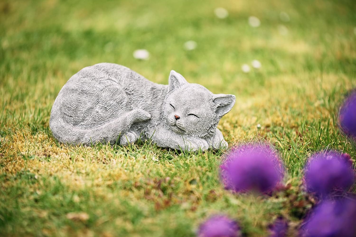 Stone and Style Gartenfigur Frostfeste Steinfigur Katze Melina