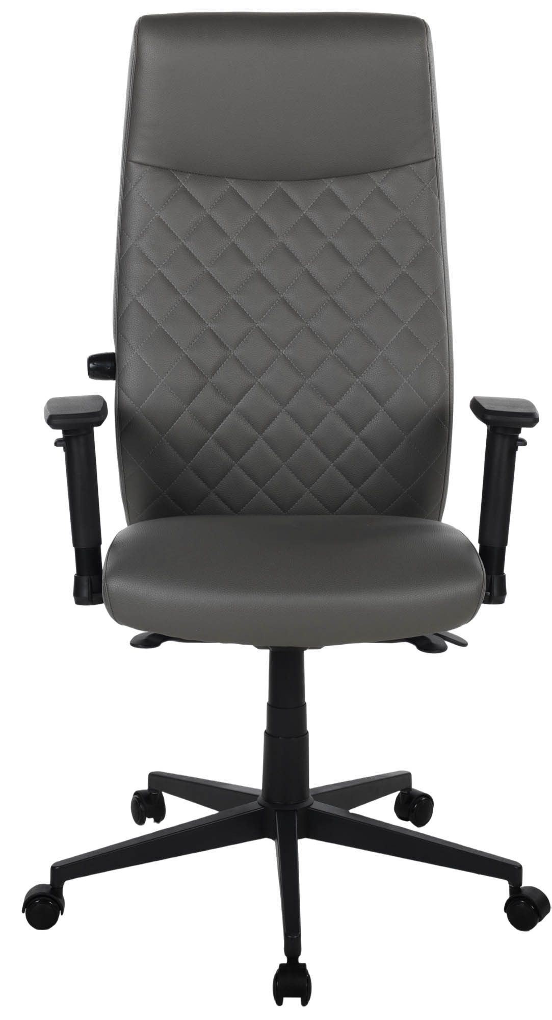 Duo Collection Bürostuhl Homepro, Rautensteppung, dunkelgrau, Mikrofaser - 70x120x70cm (BxHxT)