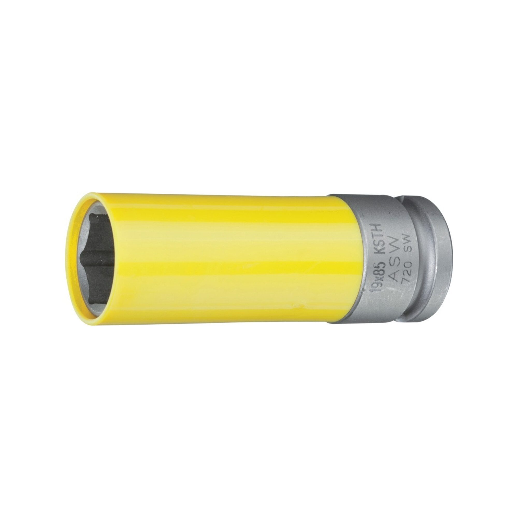 ASW ASW Kraft-Steckschlüsseleinsatz mit Kunststoff-Hülse 1/2" 19x85mm
