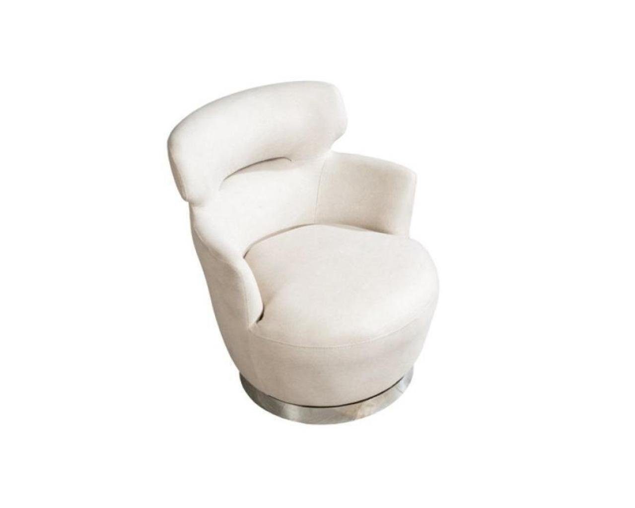 Sitzer Europa in Made Fernseh Armlehnen nur Sessel), Sessel Weißer Designer Sessel JVmoebel 1x (1-St., Möbel Lounge