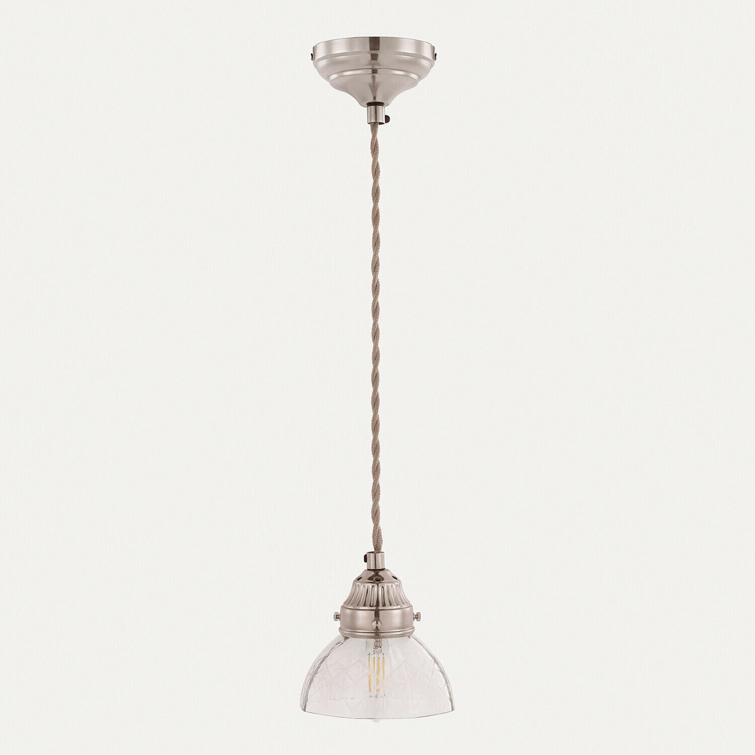 Mirabeau Hängeleuchten Hängelampe Montélie klar/silber
