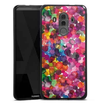 DeinDesign Handyhülle »bunt Punkte Wasserfarbe Overlapped Watercolor Dots«, Huawei Mate 10 Pro Silikon Hülle Bumper Case Handy Schutzhülle