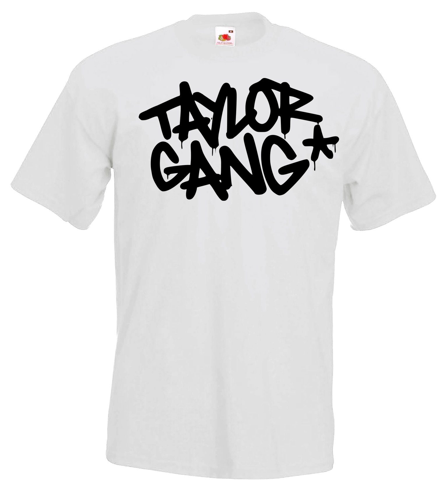 Youth Designz T-Shirt Taylor Stern Herren T-Shirt mit modischem Print Weiß
