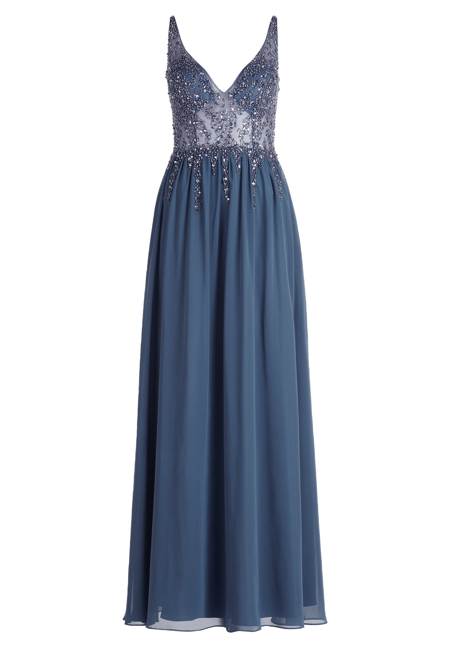 Vera Mont Abendkleid Damen Abendkleid mit Stickerei Glitzersteine günstig online kaufen