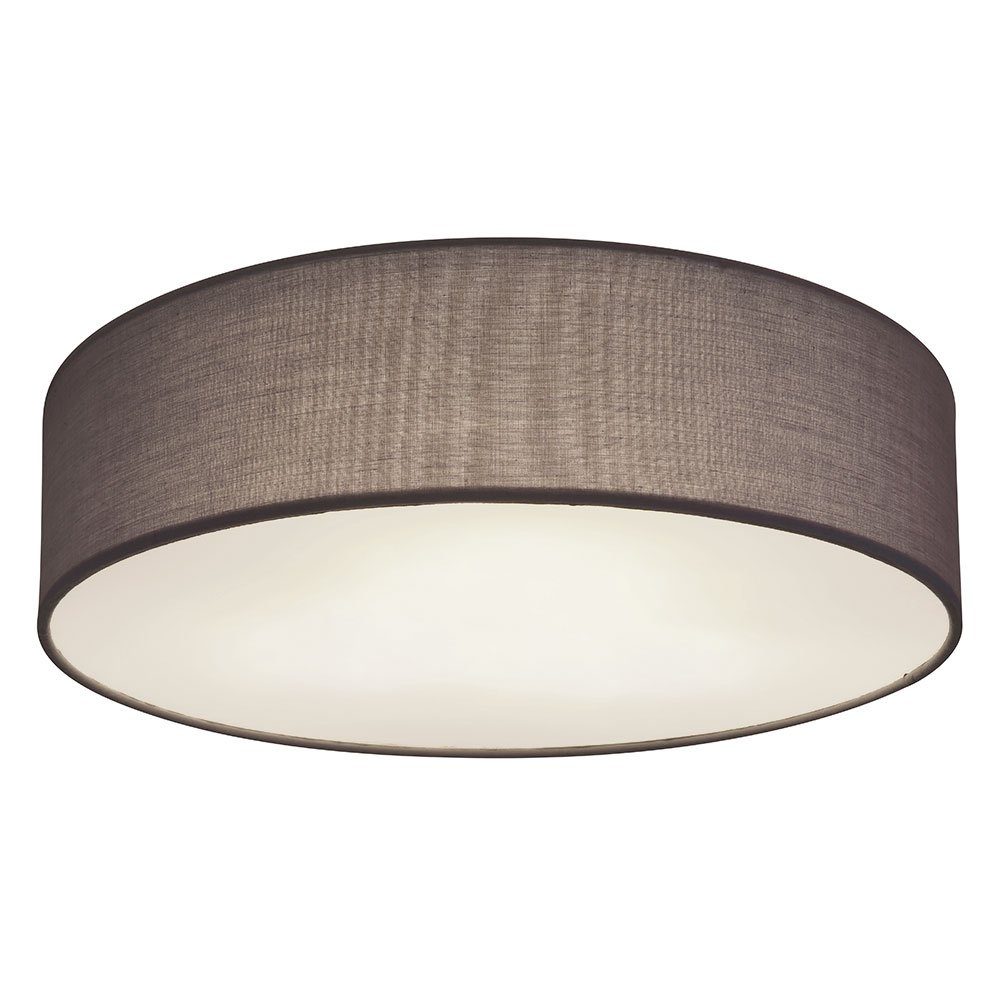 GLOBO LIGHTING Deckenleuchte, Leuchtmittel nicht inklusive, Deckenleuchte Stoff anthrazit Lampe
