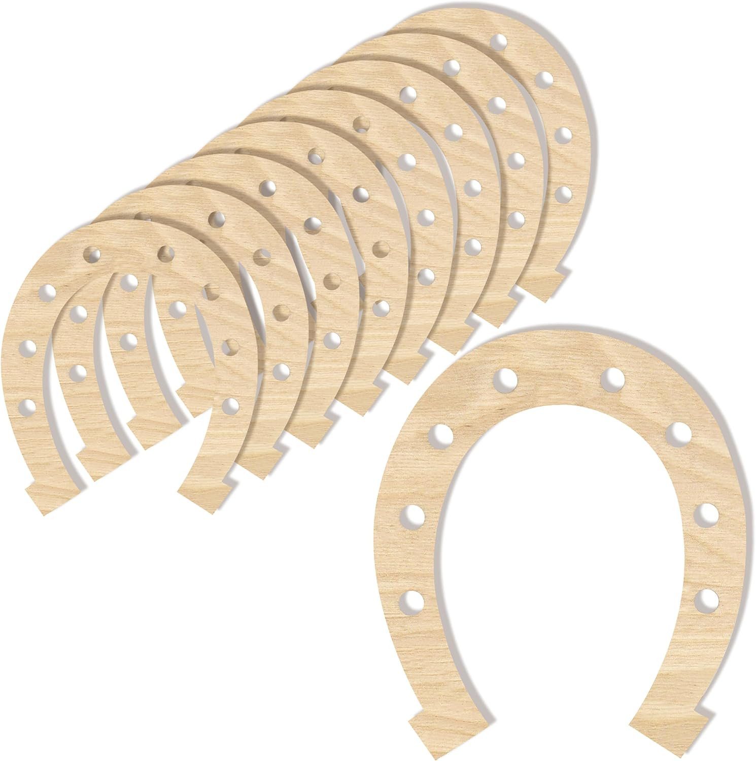 Creative Deco Dekohänger 10x Hufeisen Holz Basteln Anhänger aus Sperrholz 1 günstig online kaufen