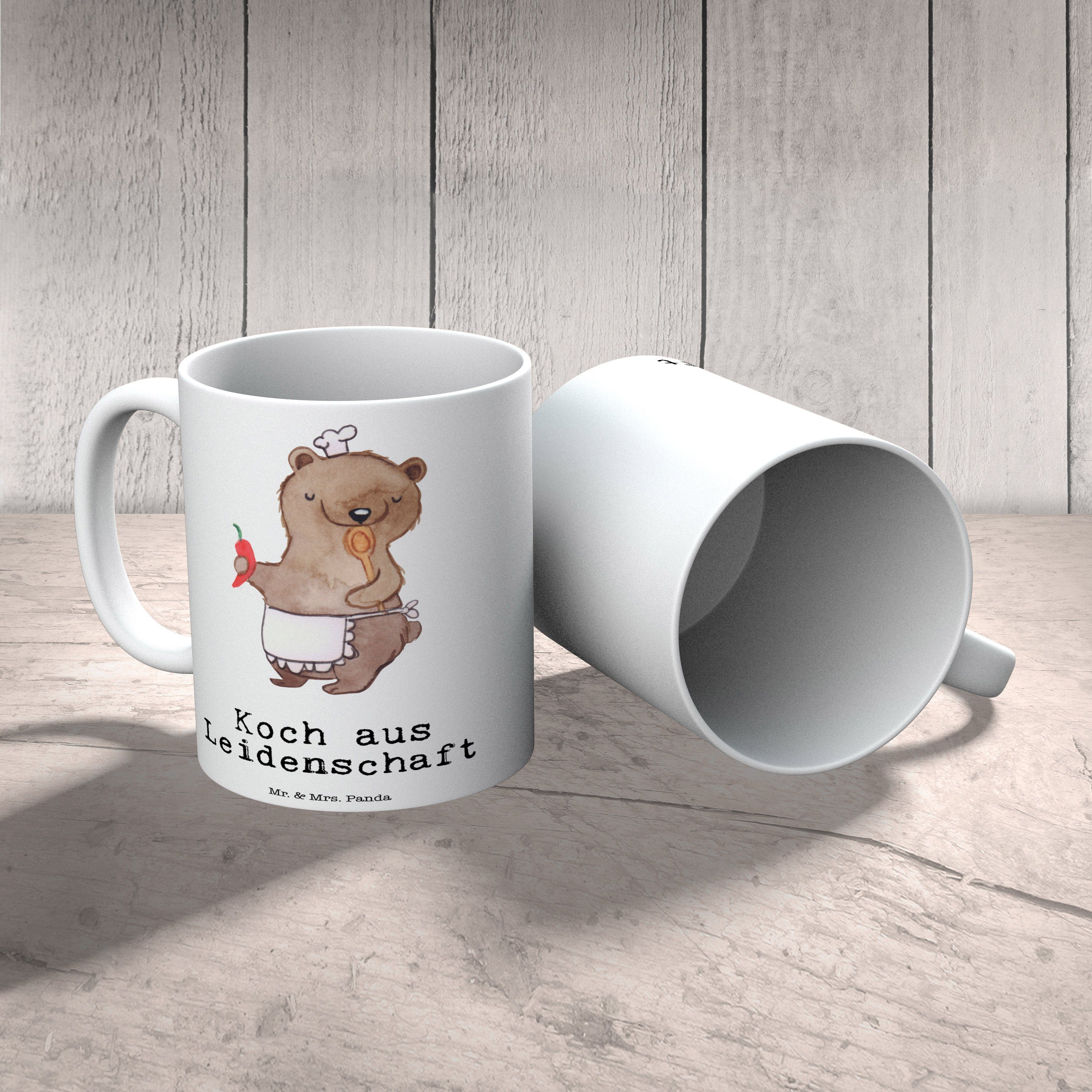 Koch Panda Tasse Kaffeetasse, Leidenschaft Schenken, Danke, & Geschenk, - - aus Mrs. Keramik Weiß Mr.