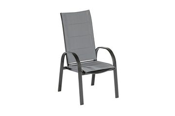 MERXX Garten-Essgruppe Marini, (Set, Tisch, 8 Sessel, Aluminium mit Textilbespannung, Sicherheitsglas), mit ausziehbarem Tisch