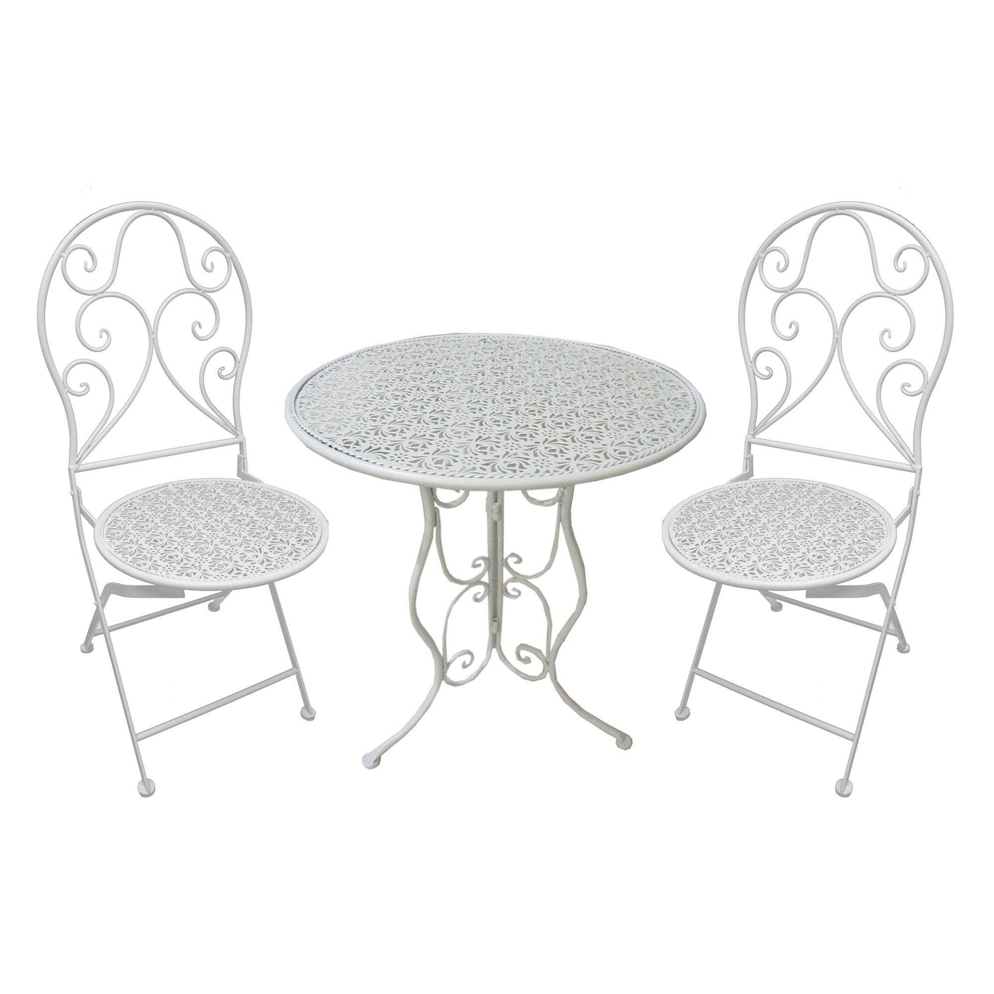 HTI-Living Küchentisch Essgruppe 3-teilig Lani Weiß (Set, 3-St., 1x Tisch, günstig online kaufen