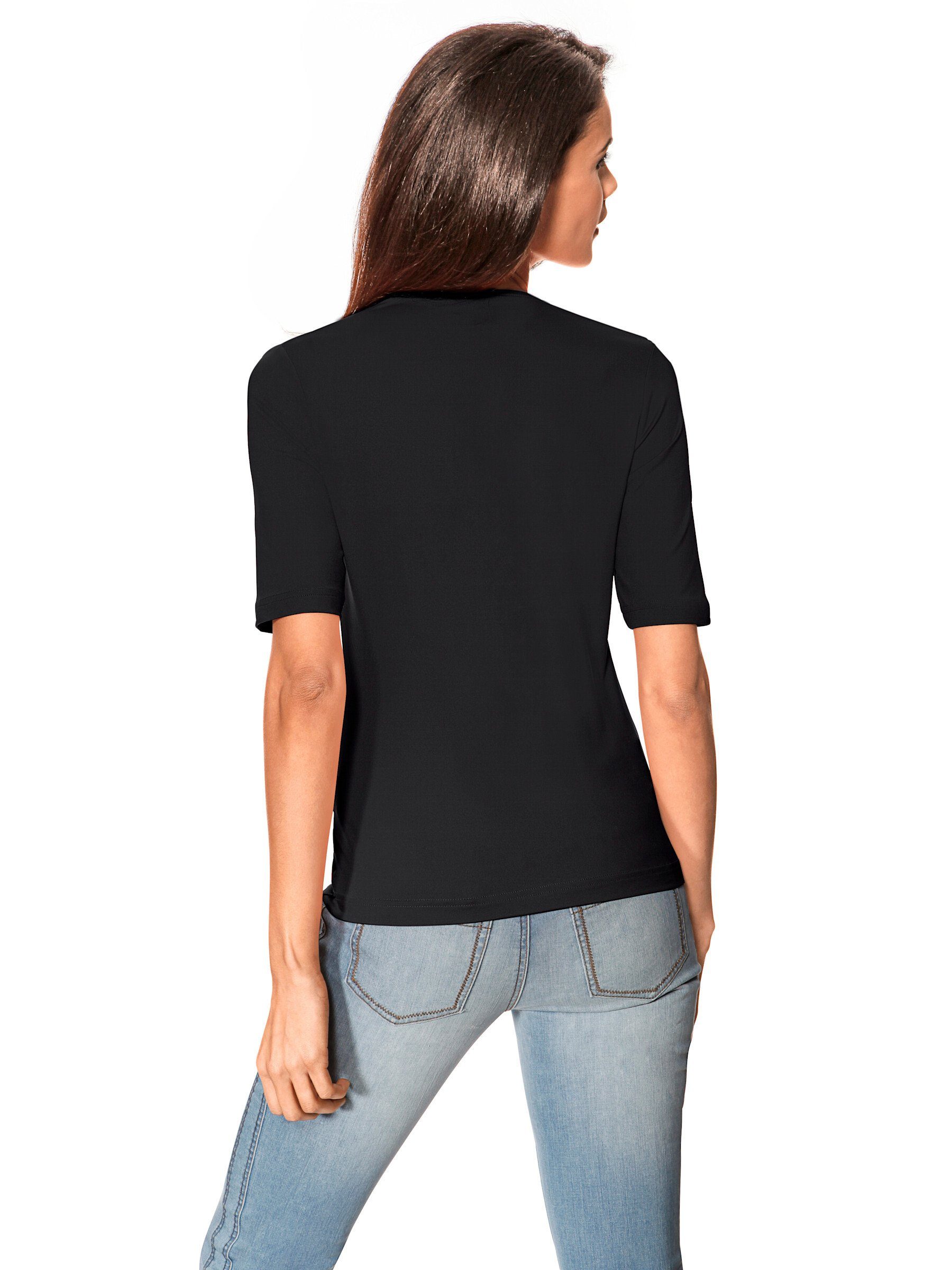 heine T-Shirt V-Shirt Kurzarm