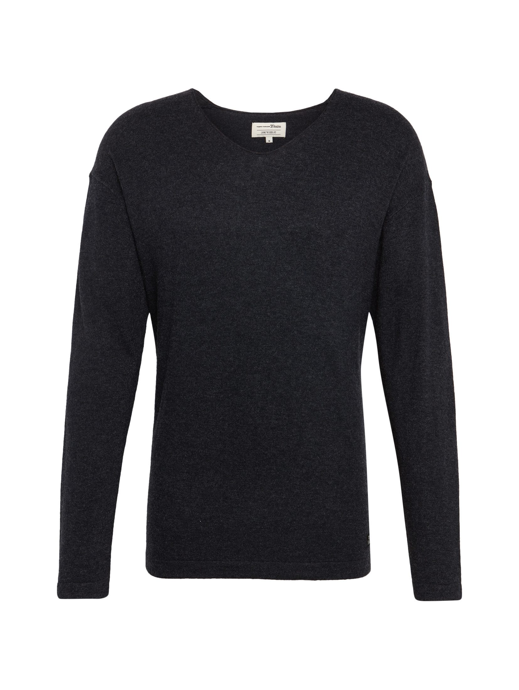 V-Ausschnitt-Pullover V-Neck Langarmshirt Cozy 5769