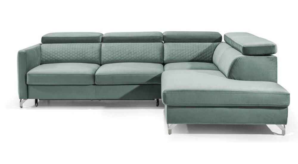 inklusive mit Ecksofa bestellbar, Kopfteilverstellung, Bettfunktion stellbar, links mane Raum frei rechts und Bettkasten, Relaxfunktion mit Stylefy Martinsburg, Eckcouch, Modern Design, oder L-Form, im