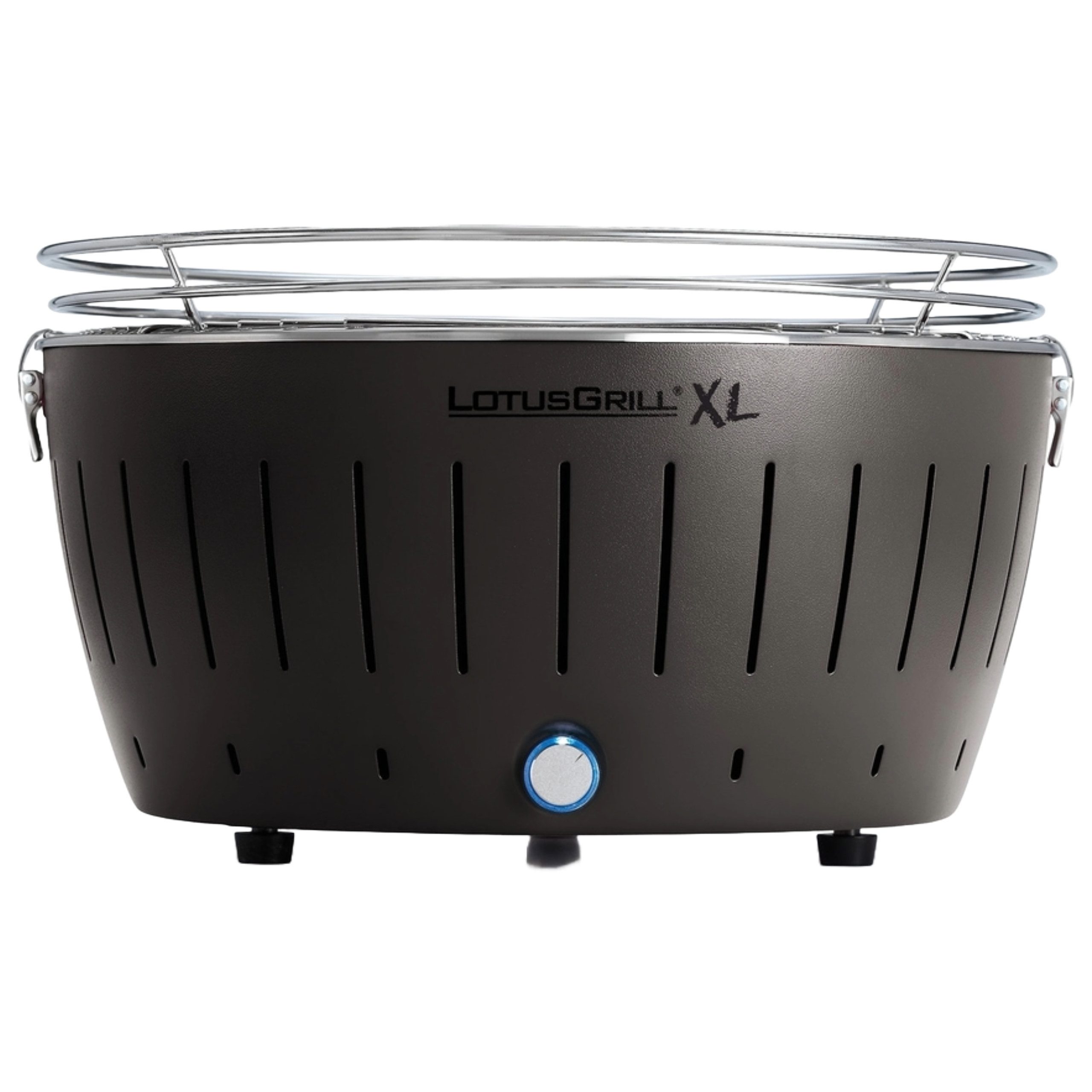 LotusGrill Holzkohlegrill LotusGrill XL Anthrazitgrau G435 raucharmer Holzkohlegrill/Tischgrill