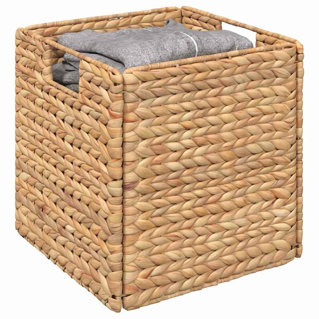 vidaXL Aufbewahrungsbox Aufbewahrungskörbe 2 pcs Natur 28 x 28 x 28 cm Wass günstig online kaufen