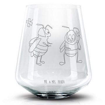 Mr. & Mrs. Panda Cocktailglas Bienen Paar - Transparent - Geschenk, für Ehemann, Cocktail Glas, Lie, Premium Glas, Einzigartige Gravur