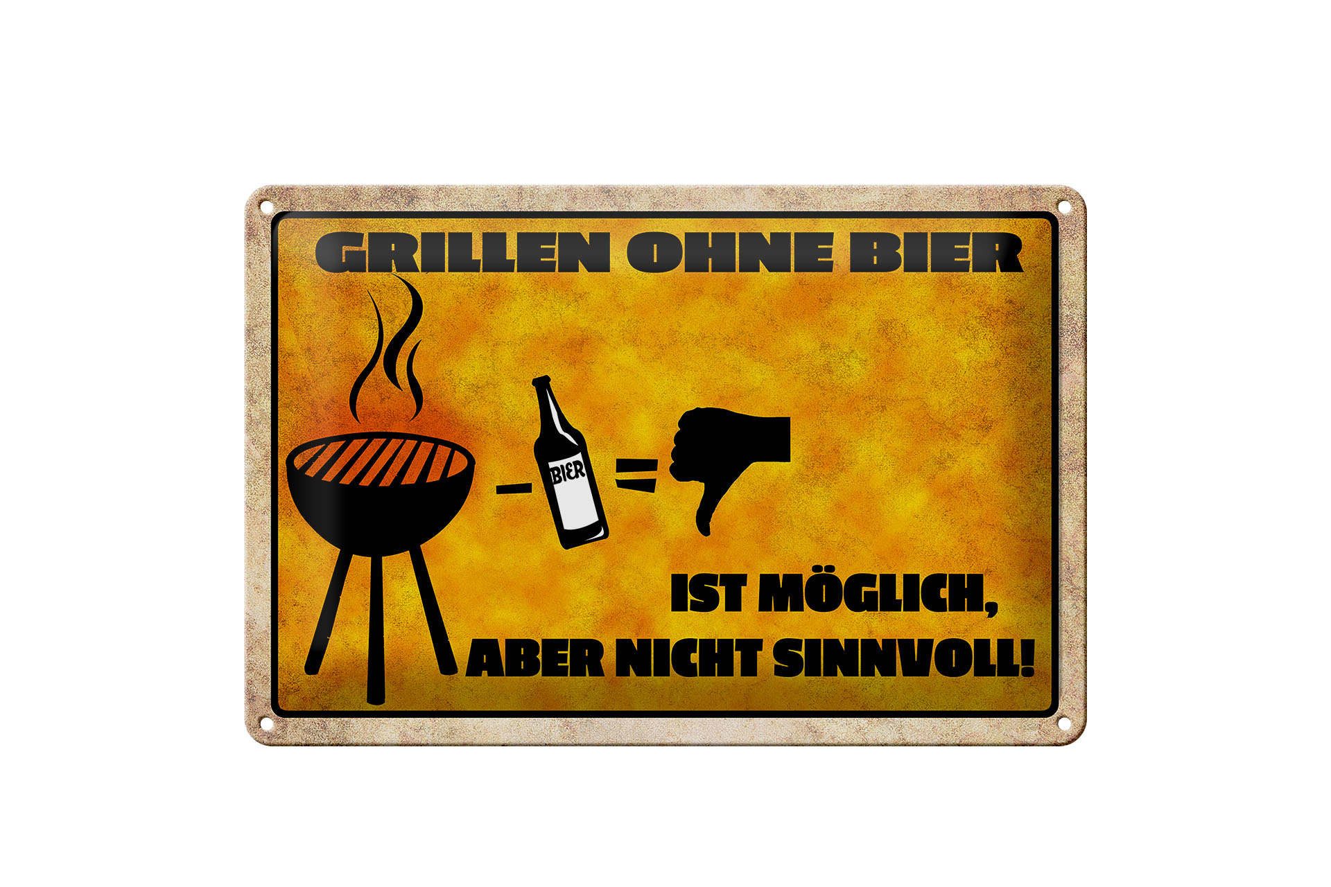Hebold Metallschild Schild Blech 30x20cm - Made in Germany - Spruch ...