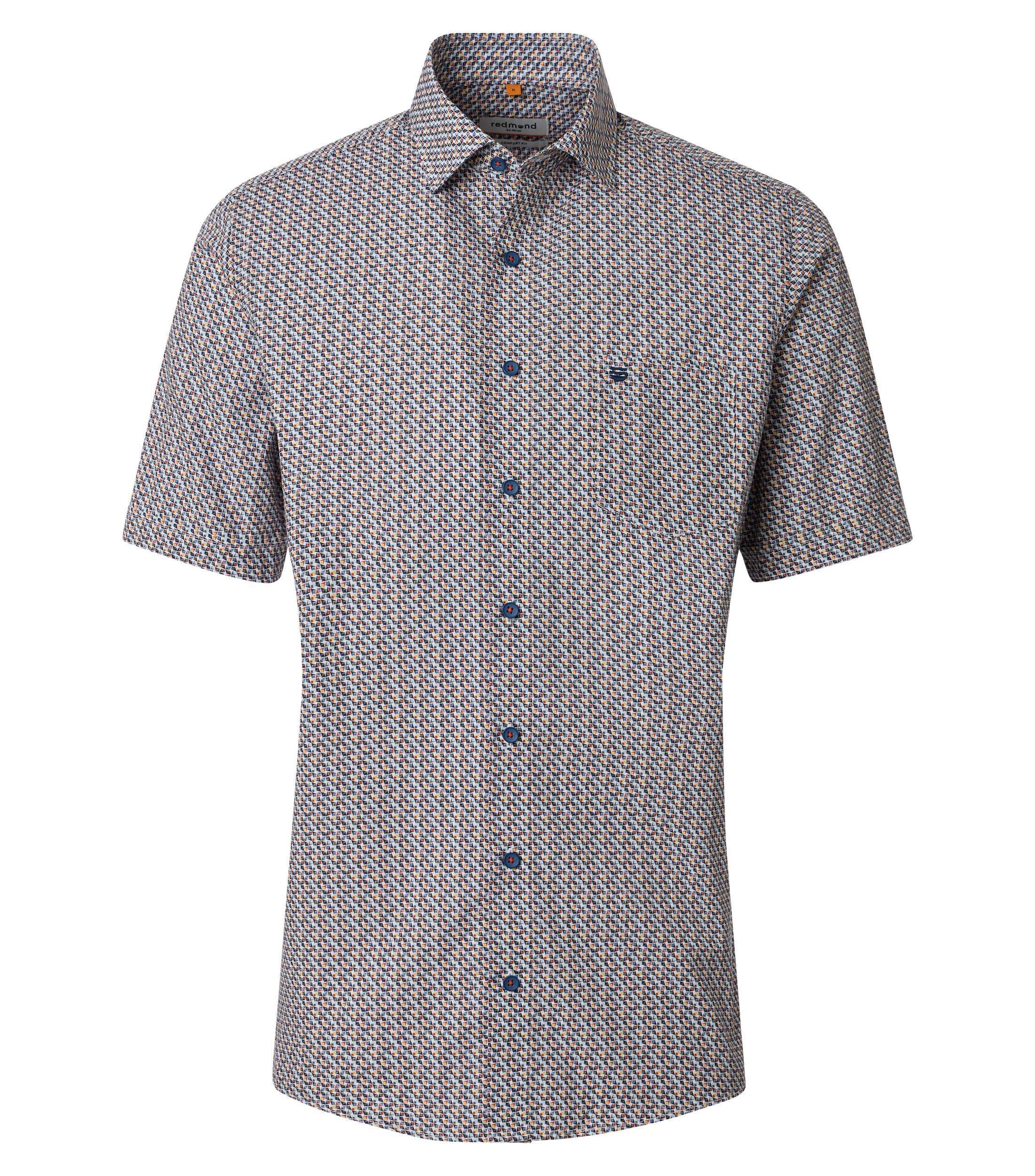 Redmond Kurzarmhemd Print Comfort Fit