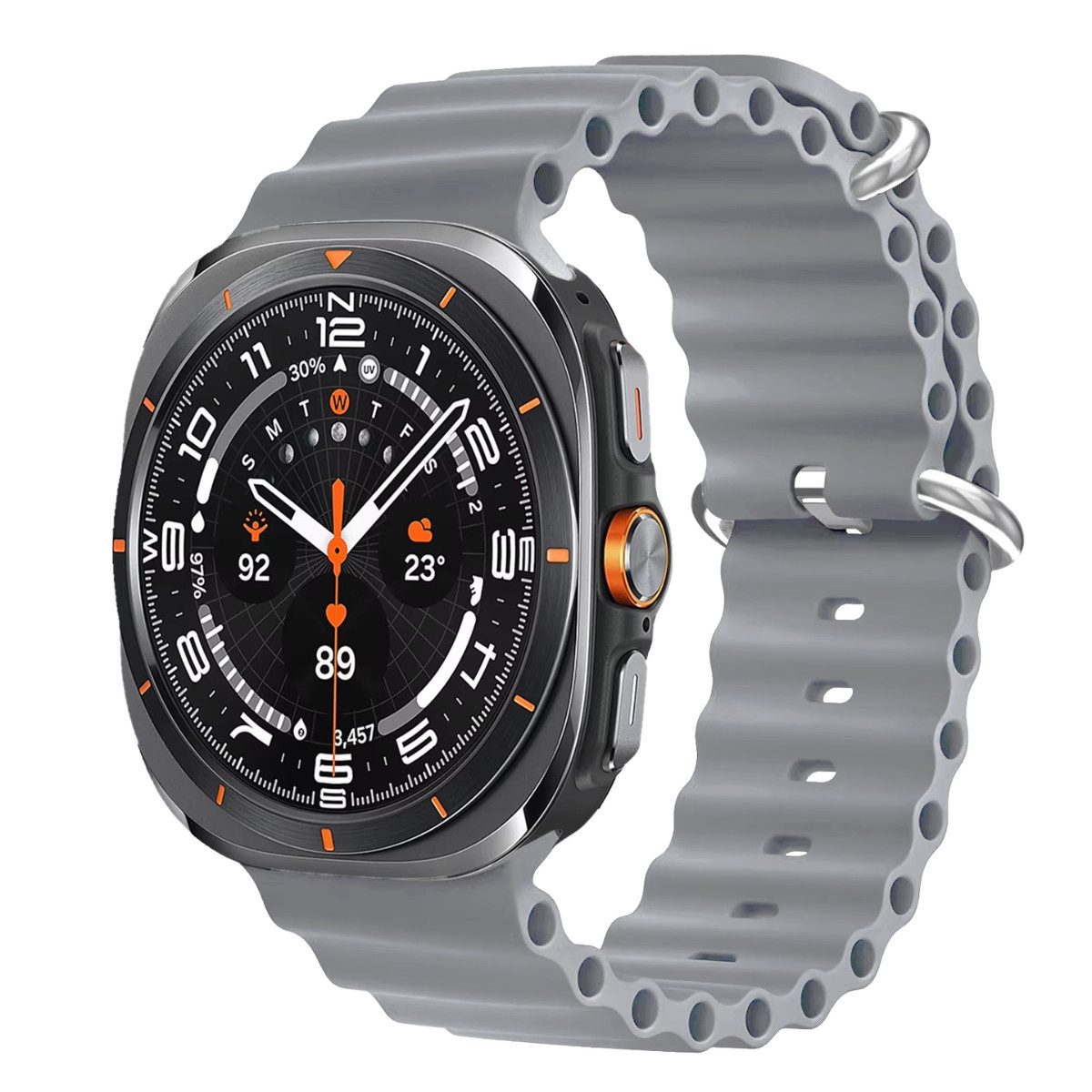Ventarent Smartwatch-Armband Apple Watch Ultra Ocean Armband Band 42mm/44mm/45mm/46mm/49mm, Silikon Armband Band für Apple Watch Ultra 1 2 und 3