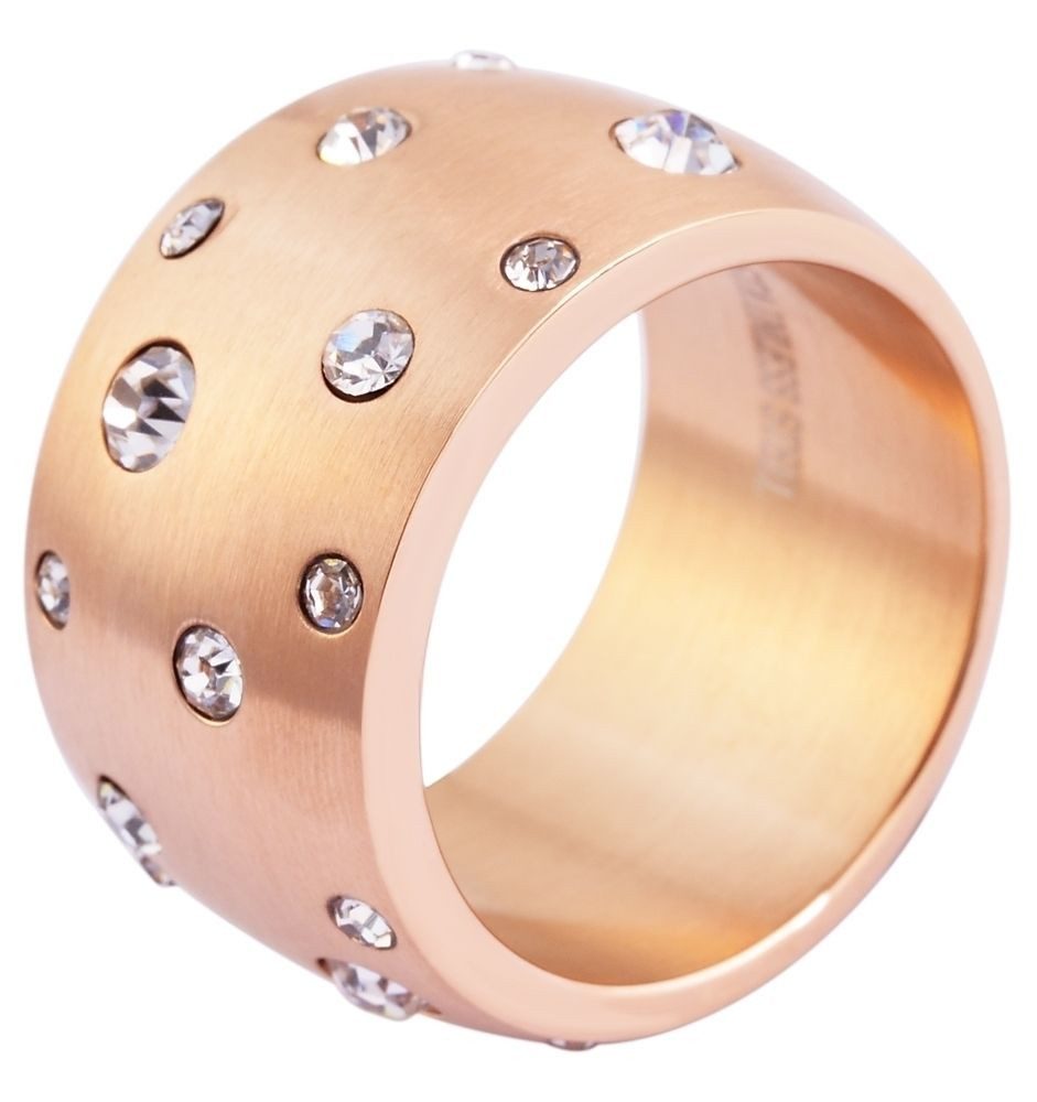 AKZENT Fingerring Palina rosé, Ionenplattierung, Damen Ring
