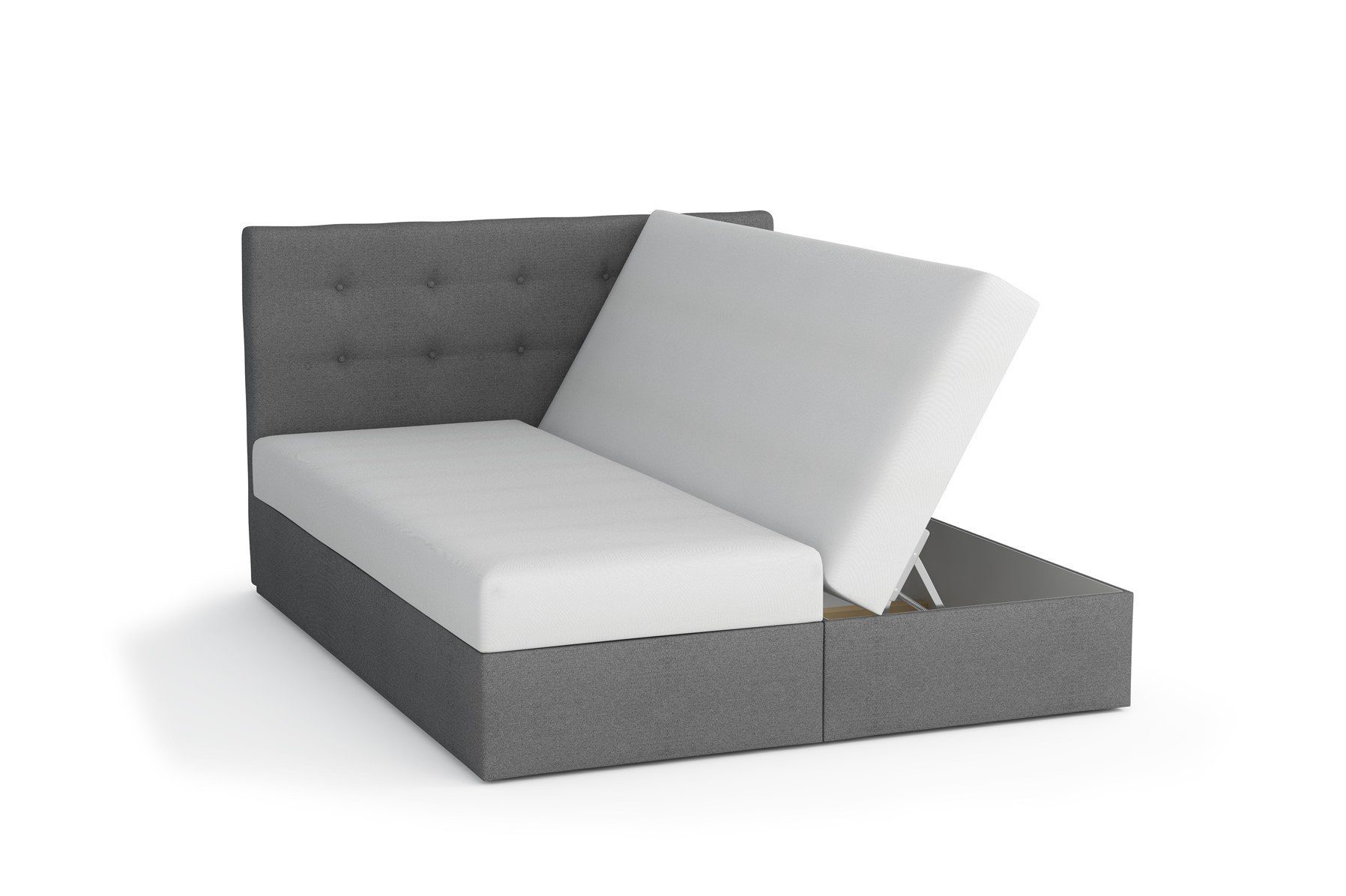 Fun Möbel Boxbett Schlafzimmerbett KERLON Stoff Cosmic (inkl. Bettkasten, inkl. Kaltschaumtopper)