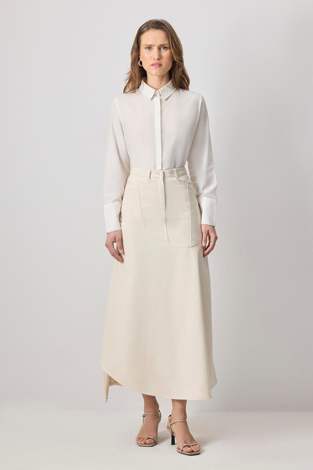 touche prive Zipfelrock ASYMMETRISCH GESCHNITTENER JEANSROCK