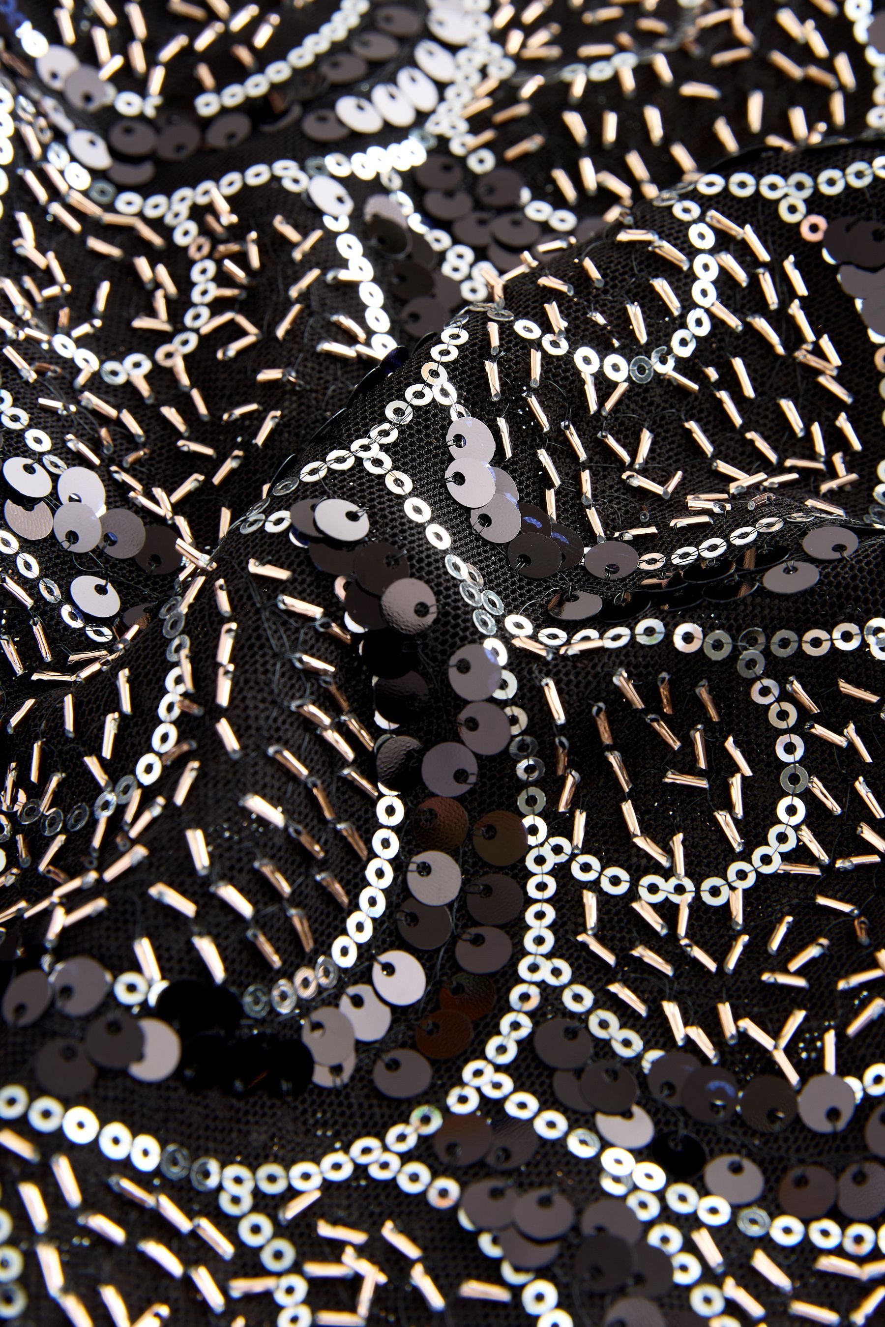 Next Blusenshirt Langarmoberteil mit Pailletten, eckiger günstig online kaufen