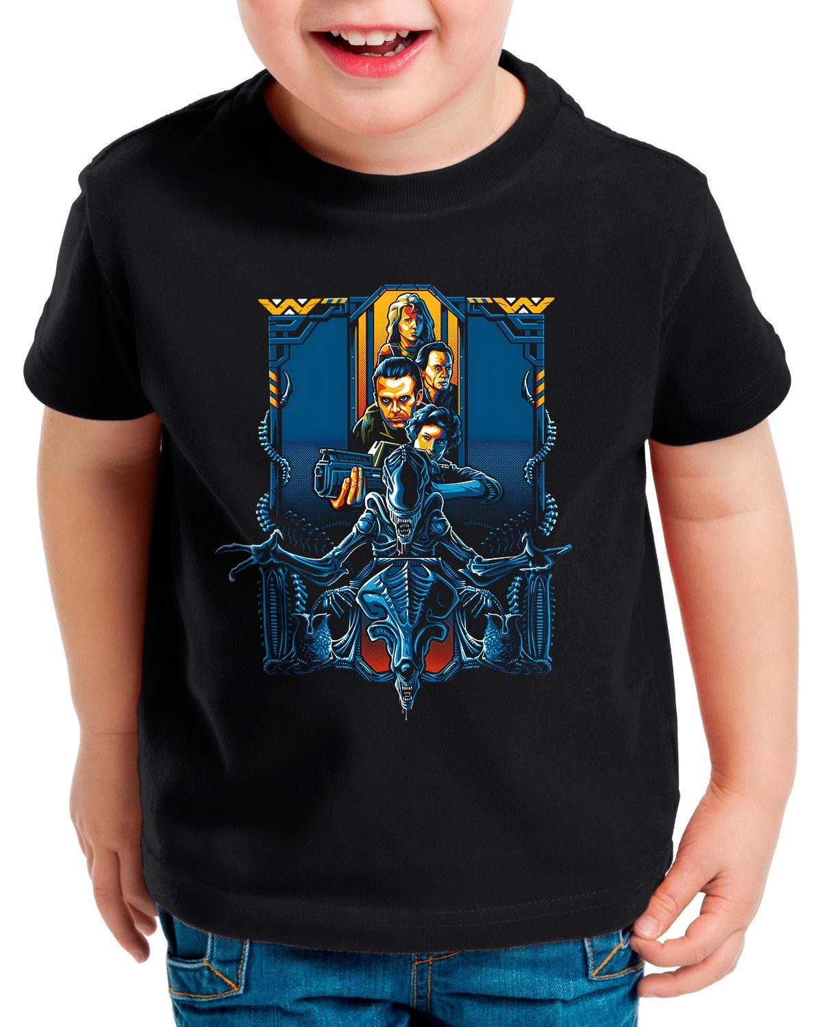 style3 Print-Shirt Kinder T-Shirt Beware the Aliens xenomorph alien ridley scott predator